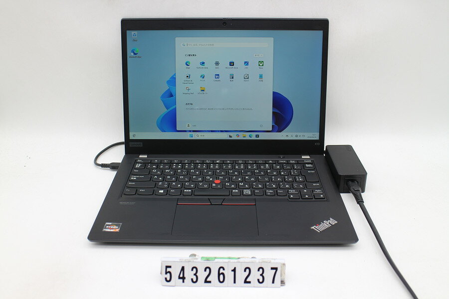 Onkyo - Lenovo ThinkPad X13 Gen1 Ryzen 3 PRO 4450U 2.5GHz/16GB/256GB(SSD)/13.3W/FHD(1920x1080)/Win11【中古】【20260430】