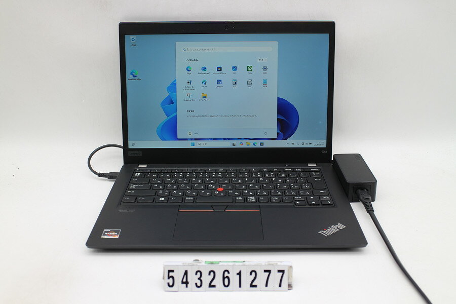 SHARP - Lenovo ThinkPad X13 Gen1 Ryzen 3 PRO 4450U 2.5GHz/16GB/256GB(SSD)/13.3W/FHD(1920x1080)/Win11【中古】【20260430】
