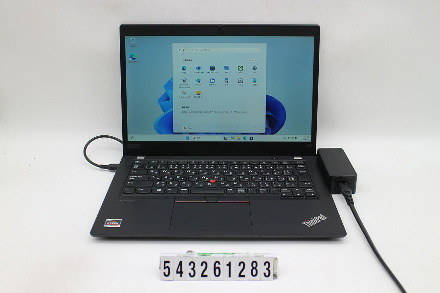 GATEWAY - Lenovo ThinkPad X13 Gen1 Ryzen 3 PRO 4450U 2.5GHz/16GB/256GB(SSD)/13.3W/FHD(1920x1080)/Win11【中古】【20260430】