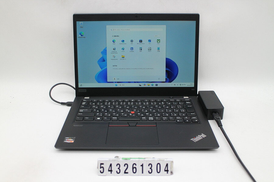 12 inches - Lenovo ThinkPad X13 Gen1 Ryzen 3 PRO 4450U 2.5GHz/16GB/256GB(SSD)/13.3W/FHD(1920x1080)/Win11【中古】【20260430】