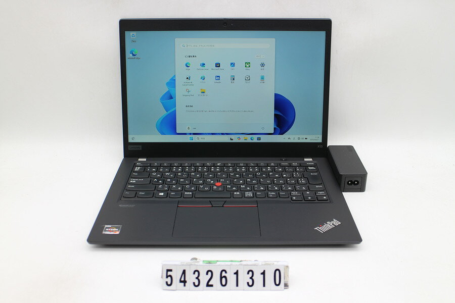 Panasonic - Lenovo ThinkPad X13 Gen1 Ryzen 3 PRO 4450U 2.5GHz/16GB/256GB(SSD)/13.3W/FHD(1920x1080)/Win11【中古】【20260430】
