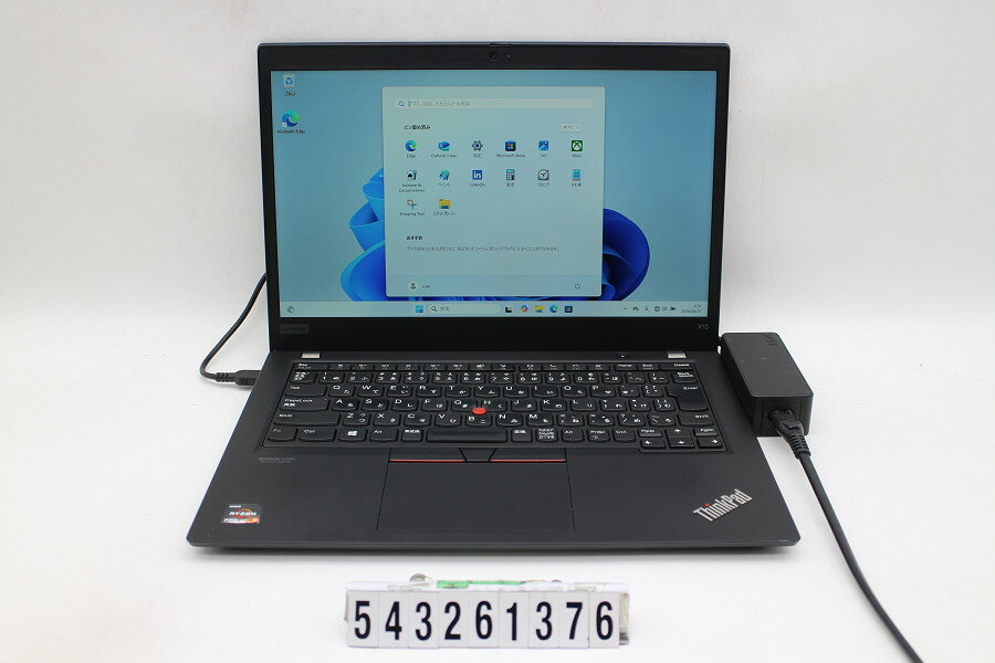 13 inches - Lenovo ThinkPad X13 Gen1 Ryzen 3 PRO 4450U 2.5GHz/16GB/256GB(SSD)/13.3W/FHD(1920x1080)/Win11【中古】【20260430】