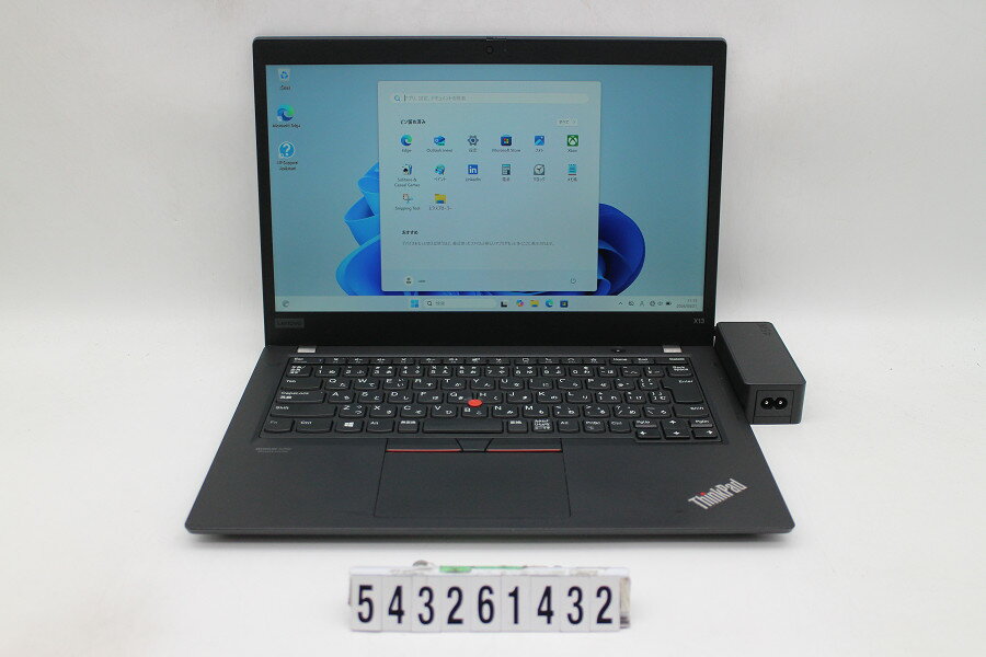 13 inches - Lenovo ThinkPad X13 Gen1 Ryzen 3 PRO 4450U 2.5GHz/16GB/256GB(SSD)/13.3W/FHD(1920x1080)/Win11【中古】【20260430】