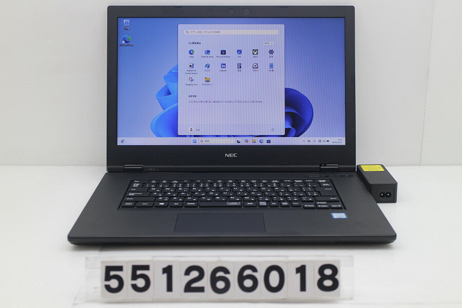 15 inches - NEC PC-VKT16XZG5 Core i5 8265U 1.6GHz/8GB/128GB(SSD)/Multi/15.6W/FWXGA(1366x768)/Win11【中古】【20260602】