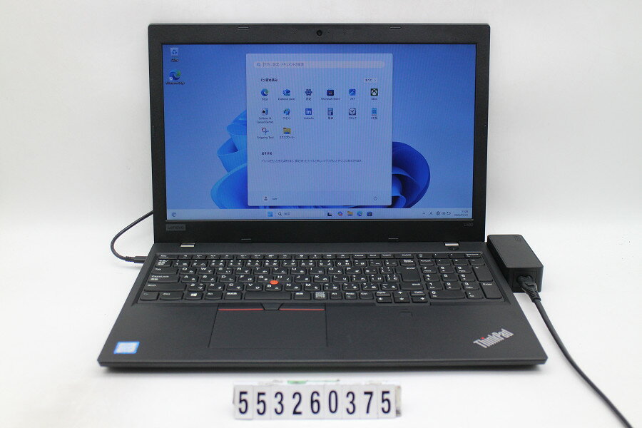 15 inches - Lenovo ThinkPad L580 Core i5 8250U 1.6GHz/8GB/256GB(SSD)/15.6W/FWXGA(1366x768)/Win11【中古】【20260526】