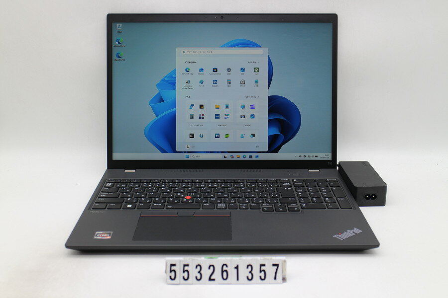 15 inches - Lenovo ThinkPad T16 Gen1 Ryzen 5 6650U 2.9GHz/16GB/256GB(SSD)/16W/WUXGA(1920x1200)/Win11【中古】【20260526】