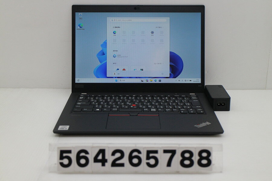 13 inches - Lenovo ThinkPad X13 Gen1 Core i5 10210U 1.6GHz/8GB/256GB(SSD)/13.3W/FHD(1920x1080)/Win11【中古】【20260526】