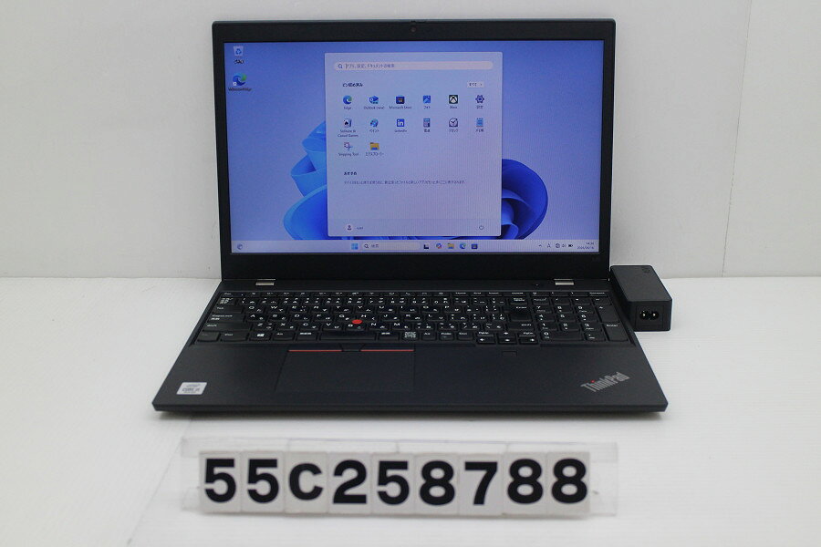 商品情報 No.55C258788メーカーLenovo商品名 型番・型名ThinkPad L15 Gen1※20U3001FJP仕様■基本スペック　・CPU：Corei5 10210U 1.6GHz(4コア8スレッド)　・メモリ：8192MB(4GB×2枚(空きスロットなし))　・HDD：256GB(SSD)　・VGA：オンボード　・DRIVE：なし　・モニター：15.6インチワイドFWXGA(1366x768)　・その他機能：無線LAN Bluetooth USB3.0 HDMI Webカメラ 指紋認証 USB(Type-C) microSDスロット テンキー付キーボード　・リカバリ：11 Pro 64bitリカバリ済(OS導入済)状態・動作状況■動作：中古動作品 ※液晶パネル面：確認した限り目立つ傷なし ※液晶表示：確認した限り目立つ表示不良なし ※バッテリ状態：充電駆動可能 ※バッテリは保証対象外となります。外観■汚れ　・外装汚れ若干有り。■シール痕　・若干あり。■傷　・外装に使用に差し支えない擦り傷がございます。■その他　・中古品のため使用に差し支えない傷、汚れがある場合がございます。　・本体内外装は清掃しておりますが、多少の汚れが残っている可能性がございます。　・天板擦り傷 摩耗 パームレスト摩耗 タッチパッド摩耗 底面擦り傷あり　・キーボード特記事項：摩耗 テカリあり附属品■付属品(下記に記載の物以外は付属いたしません。また、写真に掲載の無い物は付属いたしません)　・ACアダプター対応情報-備考　・11 Pro 64bitリカバリ済(OS導入済)※リカバリ完了しておりますので、お届け後すぐにご利用頂けます。ご注意　・掲載中の商品について、一部の在庫は各地方のPCコンフル店頭でも展示、販売しています。　・搭載されたSSDやバッテリー等に関して、お問い合わせによる追加の状態確認(健康状態や残量等)は誠に申し訳ありませんが対応いたしておりません。　・店頭で展示している関係上、ごく稀に展示中の破損や付属品の欠損等が発生する場合がございます。その際には、当店よりお客さまにご連絡させていただきます。　・その場合、代替品をご提案させていただきます。ご提案商品がご注文者様の要件に添いません場合はキャンセル対応させて頂きます。　・PCコンフルの在庫に関しましては、同時発送およびサイズによりますが同梱発送を対応させて頂けます。但し在庫が複数拠点の場合、対応がかないません。
