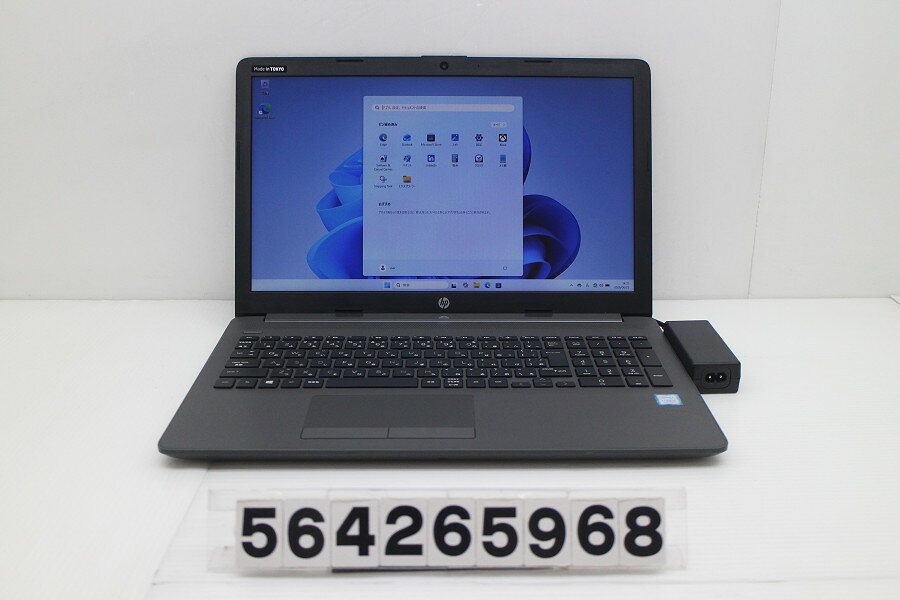 商品情報 No.564265968メーカーhp商品名 型番・型名250 G7※5KX41AV仕様■基本スペック　・CPU：Corei5 8265U 1.6GHz(4コア8スレッド)　・メモリ：8192MB(4GB×2枚(空きスロットなし))　・HDD：256GB(SSD)　・VGA：オンボード　・DRIVE：DVDマルチ　・モニター：15.6インチワイドFHD(1920x1080)　・その他機能：無線LAN Bluetooth SDスロット USB3.0 HDMI Webカメラ テンキー付キーボード　・リカバリ：11 Home 64bitリカバリ済(OS導入済)状態・動作状況■動作：中古動作品 ※液晶パネル面：確認した限り右上に傷あり ※液晶表示：確認した限り目立つ表示不良なし ※バッテリ状態：充電駆動可能 ※バッテリは保証対象外となります。外観■汚れ　・外装汚れ若干有り。■シール痕　・若干あり。■傷　・外装に使用に差し支えない擦り傷がございます。■その他　・中古品のため使用に差し支えない傷、汚れがある場合がございます。　・本体内外装は清掃しておりますが、多少の汚れが残っている可能性がございます。　・天板摩耗 タッチパッド摩耗 右側面摩耗 左側面摩耗 前面摩耗 底面摩耗 背面摩耗 液晶枠摩耗あり　・キーボード特記事項：摩耗あり附属品■付属品(下記に記載の物以外は付属いたしません。また、写真に掲載の無い物は付属いたしません)　・ACアダプター対応情報-備考　・11 Home 64bitリカバリ済(OS導入済)※リカバリ完了しておりますので、お届け後すぐにご利用頂けます。ご注意　・掲載中の商品について、一部の在庫は各地方のPCコンフル店頭でも展示、販売しています。　・搭載されたSSDやバッテリー等に関して、お問い合わせによる追加の状態確認(健康状態や残量等)は誠に申し訳ありませんが対応いたしておりません。　・店頭で展示している関係上、ごく稀に展示中の破損や付属品の欠損等が発生する場合がございます。その際には、当店よりお客さまにご連絡させていただきます。　・その場合、代替品をご提案させていただきます。ご提案商品がご注文者様の要件に添いません場合はキャンセル対応させて頂きます。　・PCコンフルの在庫に関しましては、同時発送およびサイズによりますが同梱発送を対応させて頂けます。但し在庫が複数拠点の場合、対応がかないません。