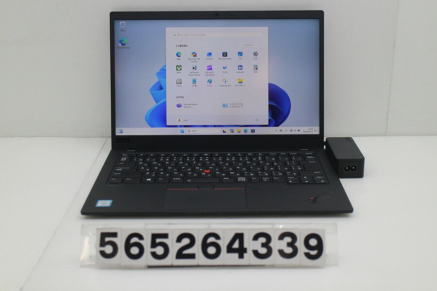 Lenovo ThinkPad X1 Carbon 7th Gen Core i5 8265U 1.6GHz/8GB/256GB(SSD)/14W/FHD(1920x1080) タッチパネル/Win11