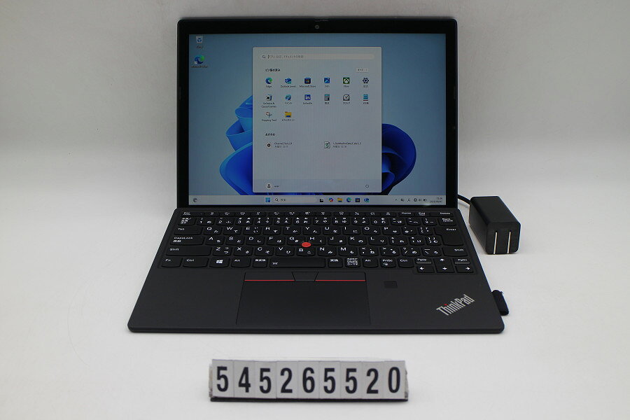 商品情報 No.545265520メーカーLenovo商品名 型番・型名ThinkPad X12 Detachable Gen1※20UVS2XQ00仕様■基本スペック　・CPU：Corei5 1130G7 1.1GHz(4コア8スレッド)　・メモリ：16384MB(変更不可)　・HDD：256GB(SSD)　・VGA：オンボード　・DRIVE：なし　・モニター：12.3インチワイドFHD(1920x1280) タッチパネルグレア液晶　・その他機能：無線LAN Bluetooth USB3.0 Webカメラ 指紋認証 顔認証 USB(Type-C) バックライト付キーボード　・リカバリ：11 Pro 64bitリカバリ済(OS導入済)状態・動作状況■動作：中古動作品 ※液晶パネル面：確認した限り目立つ傷なし ※液晶表示：確認した限り目立つ表示不良なし ※バッテリ状態：充電駆動可能 ※バッテリは保証対象外となります。外観■汚れ　・外装汚れ若干有り。■シール痕　・若干あり。■傷　・外装に使用に差し支えない擦り傷がございます。■その他　・中古品のため使用に差し支えない傷、汚れがある場合がございます。　・本体内外装は清掃しておりますが、多少の汚れが残っている可能性がございます。　・天板擦り傷 摩耗 パームレスト摩耗 タッチパッド摩耗 背面擦り傷 底面擦り傷あり　・キーボード特記事項：摩耗あり附属品■付属品(下記に記載の物以外は付属いたしません。また、写真に掲載の無い物は付属いたしません)　・ACアダプター対応情報-備考　・11 Pro 64bitリカバリ済(OS導入済)※リカバリ完了しておりますので、お届け後すぐにご利用頂けます。ご注意　・掲載中の商品について、一部の在庫は各地方のPCコンフル店頭でも展示、販売しています。　・搭載されたSSDやバッテリー等に関して、お問い合わせによる追加の状態確認(健康状態や残量等)は誠に申し訳ありませんが対応いたしておりません。　・店頭で展示している関係上、ごく稀に展示中の破損や付属品の欠損等が発生する場合がございます。その際には、当店よりお客さまにご連絡させていただきます。　・その場合、代替品をご提案させていただきます。ご提案商品がご注文者様の要件に添いません場合はキャンセル対応させて頂きます。　・PCコンフルの在庫に関しましては、同時発送およびサイズによりますが同梱発送を対応させて頂けます。但し在庫が複数拠点の場合、対応がかないません。