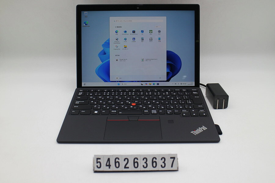 商品情報 No.546263637メーカーLenovo商品名 型番・型名ThinkPad X12 Detachable Gen1※20UVS2XQ00仕様■基本スペック　・CPU：Corei5 1130G7 1.1GHz(4コア8スレッド)　・メモリ：16384MB(変更不可)　・HDD：256GB(SSD)　・VGA：オンボード　・DRIVE：なし　・モニター：12.3インチワイドFHD(1920x1280) タッチパネルグレア液晶　・その他機能：無線LAN Bluetooth USB3.0 Webカメラ 指紋認証 顔認証 USB(Type-C) バックライト付キーボード　・リカバリ：11 Pro 64bitリカバリ済(OS導入済)状態・動作状況■動作：中古動作品 ※液晶パネル面：確認した限り目立つ傷なし ※液晶表示：確認した限り右上部に白シミあり ※バッテリ状態：充電駆動可能 ※バッテリは保証対象外となります。外観■汚れ　・外装汚れ若干有り。■シール痕　・若干あり。■傷　・外装に使用に差し支えない擦り傷がございます。■その他　・中古品のため使用に差し支えない傷、汚れがある場合がございます。　・本体内外装は清掃しておりますが、多少の汚れが残っている可能性がございます。　・天板擦り傷 摩耗 パームレスト摩耗 タッチパッド摩耗 背面擦り傷 底面擦り傷あり　・キーボード特記事項：摩耗あり附属品■付属品(下記に記載の物以外は付属いたしません。また、写真に掲載の無い物は付属いたしません)　・ACアダプター対応情報-備考　・11 Pro 64bitリカバリ済(OS導入済)※リカバリ完了しておりますので、お届け後すぐにご利用頂けます。ご注意　・掲載中の商品について、一部の在庫は各地方のPCコンフル店頭でも展示、販売しています。　・搭載されたSSDやバッテリー等に関して、お問い合わせによる追加の状態確認(健康状態や残量等)は誠に申し訳ありませんが対応いたしておりません。　・店頭で展示している関係上、ごく稀に展示中の破損や付属品の欠損等が発生する場合がございます。その際には、当店よりお客さまにご連絡させていただきます。　・その場合、代替品をご提案させていただきます。ご提案商品がご注文者様の要件に添いません場合はキャンセル対応させて頂きます。　・PCコンフルの在庫に関しましては、同時発送およびサイズによりますが同梱発送を対応させて頂けます。但し在庫が複数拠点の場合、対応がかないません。