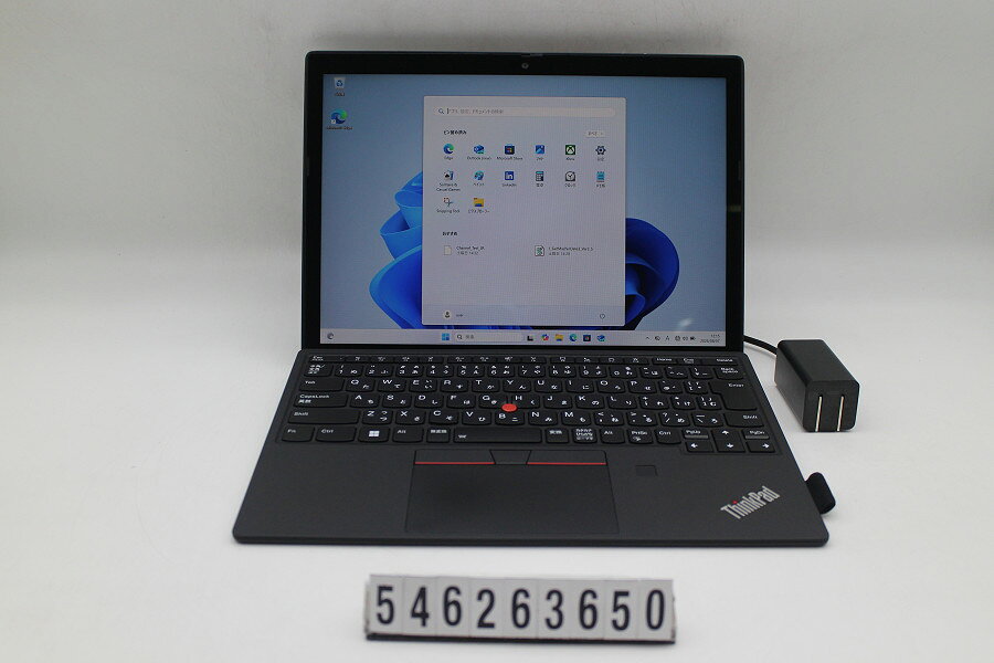 商品情報 No.546263650メーカーLenovo商品名 型番・型名ThinkPad X12 Detachable Gen1※20UVS2XQ00仕様■基本スペック　・CPU：Corei5 1130G7 1.1GHz(4コア8スレッド)　・メモリ：16384MB(変更不可)　・HDD：256GB(SSD)　・VGA：オンボード　・DRIVE：なし　・モニター：12.3インチワイドFHD(1920x1280) タッチパネルグレア液晶　・その他機能：無線LAN Bluetooth USB3.0 Webカメラ 指紋認証 顔認証 USB(Type-C) バックライト付キーボード　・リカバリ：11 Pro 64bitリカバリ済(OS導入済)状態・動作状況■動作：中古動作品 ※液晶パネル面：確認した限り目立つ傷なし ※液晶表示：確認した限り目立つ表示不良なし ※バッテリ状態：充電駆動可能 ※バッテリは保証対象外となります。外観■汚れ　・外装汚れ若干有り。■シール痕　・若干あり。■傷　・外装に使用に差し支えない擦り傷がございます。■その他　・中古品のため使用に差し支えない傷、汚れがある場合がございます。　・本体内外装は清掃しておりますが、多少の汚れが残っている可能性がございます。　・天板擦り傷 摩耗 パームレスト摩耗 タッチパッド摩耗 背面擦り傷 底面擦り傷あり　・キーボード特記事項：摩耗あり附属品■付属品(下記に記載の物以外は付属いたしません。また、写真に掲載の無い物は付属いたしません)　・ACアダプター対応情報-備考　・11 Pro 64bitリカバリ済(OS導入済)※リカバリ完了しておりますので、お届け後すぐにご利用頂けます。ご注意　・掲載中の商品について、一部の在庫は各地方のPCコンフル店頭でも展示、販売しています。　・搭載されたSSDやバッテリー等に関して、お問い合わせによる追加の状態確認(健康状態や残量等)は誠に申し訳ありませんが対応いたしておりません。　・店頭で展示している関係上、ごく稀に展示中の破損や付属品の欠損等が発生する場合がございます。その際には、当店よりお客さまにご連絡させていただきます。　・その場合、代替品をご提案させていただきます。ご提案商品がご注文者様の要件に添いません場合はキャンセル対応させて頂きます。　・PCコンフルの在庫に関しましては、同時発送およびサイズによりますが同梱発送を対応させて頂けます。但し在庫が複数拠点の場合、対応がかないません。