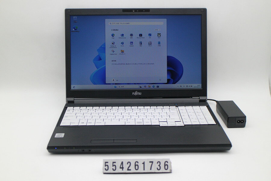 商品情報 No.554261736メーカー富士通商品名 型番・型名LIFEBOOK A5510/FX※FMVA8804BP仕様■基本スペック　・CPU：Corei5 10210U 1.6GHz(4コア8スレッド)　・メモリ：8192MB(8GB×1枚(空きスロット×1))　・HDD：256GB(SSD)　・VGA：オンボード　・DRIVE：DVDマルチ　・モニター：15.6インチワイドFWXGA(1366x768)　・その他機能：無線LAN Bluetooth USB3.0 HDMI Webカメラ 顔認証 テンキー付キーボード　・リカバリ：11 Pro 64bitリカバリ済(OS導入済)状態・動作状況■動作：中古動作品 ※液晶パネル面：確認した限り目立つ傷なし ※液晶表示：確認した限り目立つ表示不良なし ※バッテリ状態：充電駆動可能 ※バッテリは保証対象外となります。外観■汚れ　・外装汚れ若干有り。■シール痕　・若干あり。■傷　・外装に使用に差し支えない擦り傷がございます。■その他　・中古品のため使用に差し支えない傷、汚れがある場合がございます。　・本体内外装は清掃しておりますが、多少の汚れが残っている可能性がございます。　・全体摩耗 擦り傷 パームレスト摩耗あり　・キーボード特記事項：若干摩耗あり附属品■付属品(下記に記載の物以外は付属いたしません。また、写真に掲載の無い物は付属いたしません)　・ACアダプター対応情報-備考　・11 Pro 64bitリカバリ済(OS導入済)※リカバリ完了しておりますので、お届け後すぐにご利用頂けます。ご注意　・掲載中の商品について、一部の在庫は各地方のPCコンフル店頭でも展示、販売しています。　・搭載されたSSDやバッテリー等に関して、お問い合わせによる追加の状態確認(健康状態や残量等)は誠に申し訳ありませんが対応いたしておりません。　・店頭で展示している関係上、ごく稀に展示中の破損や付属品の欠損等が発生する場合がございます。その際には、当店よりお客さまにご連絡させていただきます。　・その場合、代替品をご提案させていただきます。ご提案商品がご注文者様の要件に添いません場合はキャンセル対応させて頂きます。　・PCコンフルの在庫に関しましては、同時発送およびサイズによりますが同梱発送を対応させて頂けます。但し在庫が複数拠点の場合、対応がかないません。