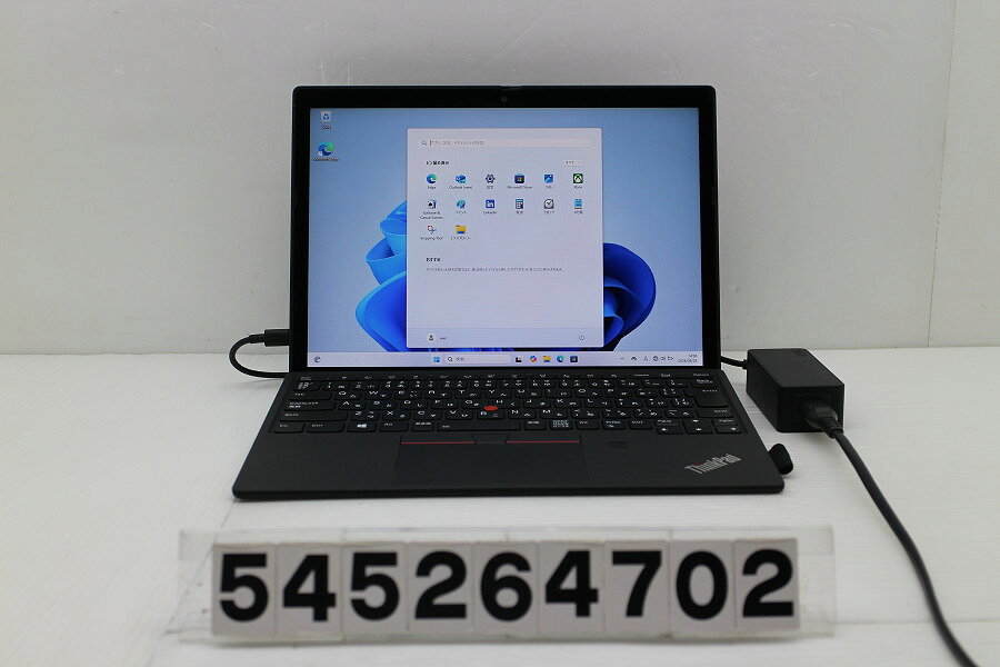 商品情報 No.545264702メーカーLenovo商品名 型番・型名ThinkPad X12 Detachable Gen1※20UVS2XQ00仕様■基本スペック　・CPU：Corei5 1130G7 1.1GHz(4コア8スレッド)　・メモリ：16384MB(変更不可)　・HDD：256GB(SSD)　・VGA：オンボード　・DRIVE：なし　・モニター：12.3インチWUXGA+(1920x1280) タッチパネルグレア液晶　・その他機能：無線LAN Bluetooth Webカメラ 指紋認証 顔認証 USB(Type-C) バックライト付キーボード SIMスロット　・リカバリ：11 Pro 64bitリカバリ済(OS導入済)状態・動作状況■動作：中古動作品 ※液晶パネル面：確認した限り若干傷あり ※液晶表示：確認した限り薄い白シミあり ※バッテリ状態：充電駆動可能 ※バッテリは保証対象外となります。外観■汚れ　・外装汚れ若干有り。■シール痕　・若干あり。■傷　・外装に使用に差し支えない擦り傷がございます。■その他　・中古品のため使用に差し支えない傷、汚れがある場合がございます。　・本体内外装は清掃しておりますが、多少の汚れが残っている可能性がございます。　・全体摩耗 擦り傷 シール痕 パームレスト摩耗 タッチパッドテカリあり　・キーボード特記事項：若干摩耗あり附属品■付属品(下記に記載の物以外は付属いたしません。また、写真に掲載の無い物は付属いたしません)　・ACアダプター タイプカバー対応情報-備考　・11 Pro 64bitリカバリ済(OS導入済)※リカバリ完了しておりますので、お届け後すぐにご利用頂けます。ご注意　・掲載中の商品について、一部の在庫は各地方のPCコンフル店頭でも展示、販売しています。　・搭載されたSSDやバッテリー等に関して、お問い合わせによる追加の状態確認(健康状態や残量等)は誠に申し訳ありませんが対応いたしておりません。　・店頭で展示している関係上、ごく稀に展示中の破損や付属品の欠損等が発生する場合がございます。その際には、当店よりお客さまにご連絡させていただきます。　・その場合、代替品をご提案させていただきます。ご提案商品がご注文者様の要件に添いません場合はキャンセル対応させて頂きます。　・PCコンフルの在庫に関しましては、同時発送およびサイズによりますが同梱発送を対応させて頂けます。但し在庫が複数拠点の場合、対応がかないません。