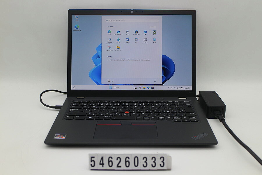 商品情報 No.546260333メーカーLenovo商品名 型番・型名ThinkPad L13 Gen4※21FQS25500仕様■基本スペック　・CPU：Ryzen 5 pro 7530U 2GHz(6コア12スレッド)　・メモリ：16384MB(変更不可)　・HDD：256GB(SSD)　・VGA：オンボード　・DRIVE：なし　・モニター：13.3インチワイドWUXGA(1920x1200)　・その他機能：無線LAN Bluetooth USB3.0 HDMI Webカメラ USB(Type-C) SIMスロット バックライト付キーボード　・リカバリ：11 Pro 64bitリカバリ済(OS導入済)状態・動作状況■動作：中古動作品 ※液晶パネル面：確認した限り目立つ傷なし ※液晶表示：確認した限り目立つ表示不良なし ※バッテリ状態：充電駆動可能 ※バッテリは保証対象外となります。外観■汚れ　・外装汚れ若干有り。■シール痕　・若干あり。■傷　・外装に使用に差し支えない擦り傷がございます。■その他　・中古品のため使用に差し支えない傷、汚れがある場合がございます。　・本体内外装は清掃しておりますが、多少の汚れが残っている可能性がございます。　・全体摩耗 底面傷 擦り傷あり　・キーボード特記事項：特記事項なし附属品■付属品(下記に記載の物以外は付属いたしません。また、写真に掲載の無い物は付属いたしません)　・ACアダプター対応情報-備考　・11 Pro 64bitリカバリ済(OS導入済)※リカバリ完了しておりますので、お届け後すぐにご利用頂けます。ご注意　・掲載中の商品について、一部の在庫は各地方のPCコンフル店頭でも展示、販売しています。　・搭載されたSSDやバッテリー等に関して、お問い合わせによる追加の状態確認(健康状態や残量等)は誠に申し訳ありませんが対応いたしておりません。　・店頭で展示している関係上、ごく稀に展示中の破損や付属品の欠損等が発生する場合がございます。その際には、当店よりお客さまにご連絡させていただきます。　・その場合、代替品をご提案させていただきます。ご提案商品がご注文者様の要件に添いません場合はキャンセル対応させて頂きます。　・PCコンフルの在庫に関しましては、同時発送およびサイズによりますが同梱発送を対応させて頂けます。但し在庫が複数拠点の場合、対応がかないません。