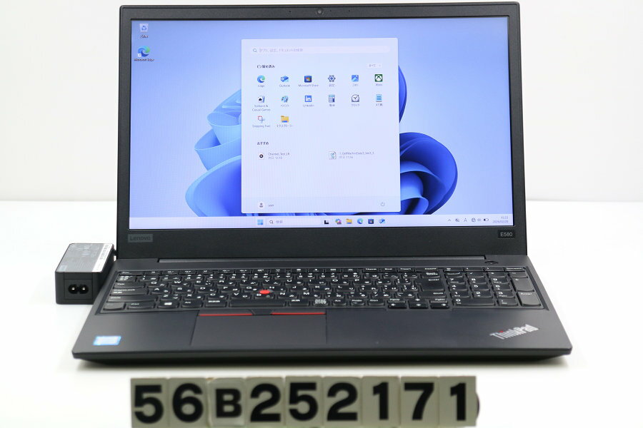 樂天商城 - Lenovo ThinkPad E580 Core i5 8250U 1.6GHz/8GB/256GB(SSD)/15.6W/FHD(1920x1080)/Win11【中古】【20260226】