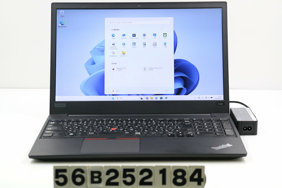 15 inches - Lenovo ThinkPad E580 Core i5 8250U 1.6GHz/8GB/256GB(SSD)/15.6W/FHD(1920x1080)/Win11【中古】【20260226】
