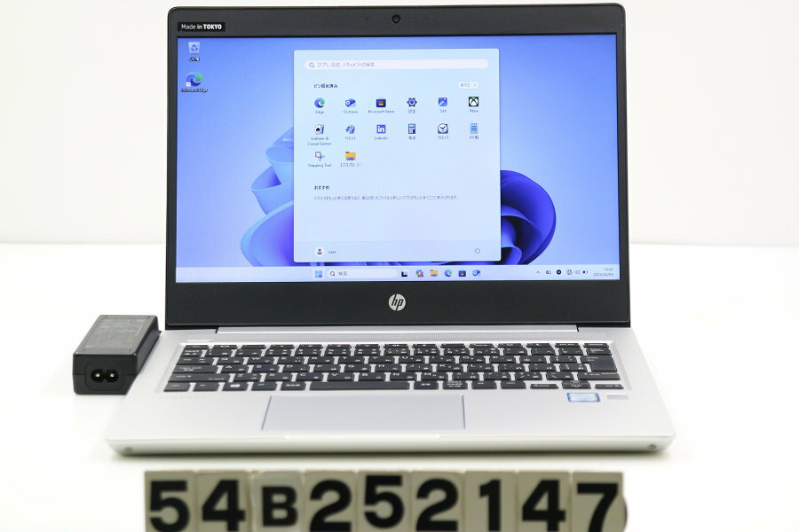 13 inches - hp ProBook 430 G6 Core i5 8265U 1.6GHz/8GB/128GB(SSD)/13.3W/FWXGA(1366x768)/Win11【中古】【20260318】