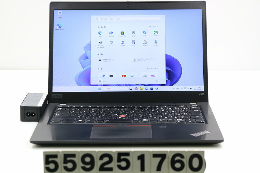 13 吋 - Lenovo ThinkPad X390 Core i5 8365U 1.6GHz/16GB/256GB(SSD)/13.3W/FHD(1920x1080)/Win11【中古】【20260410】