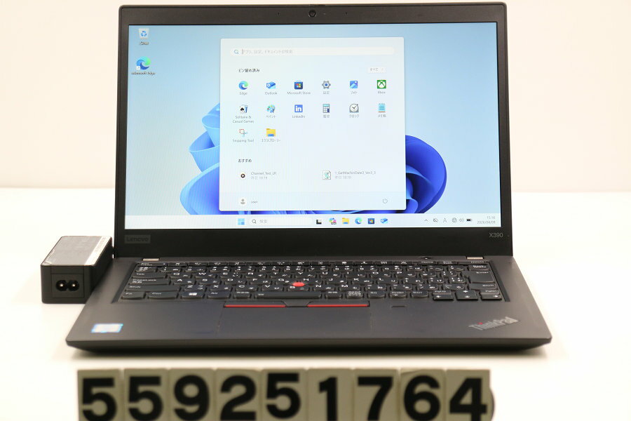 樂天商城 - Lenovo ThinkPad X390 Core i5 8365U 1.6GHz/16GB/256GB(SSD)/13.3W/FHD(1920x1080)/Win11【中古】【20260410】