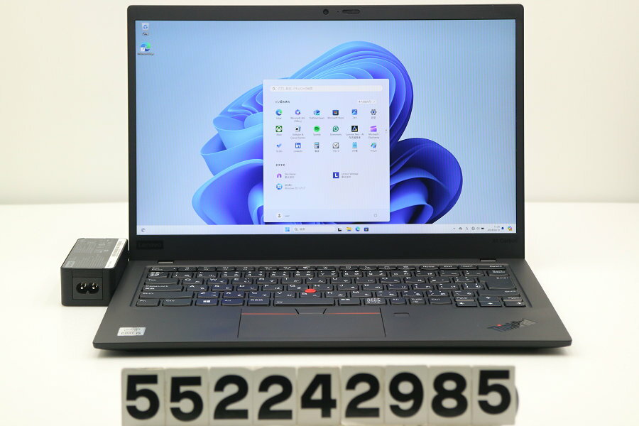 Lenovo ThinkPad X1 Carbon 8th Gen Core i5 10210U 1.6GHz/8GB/256GB(SSD)/14W/FHD(1920x1080)/Win11【中古】【20240411】