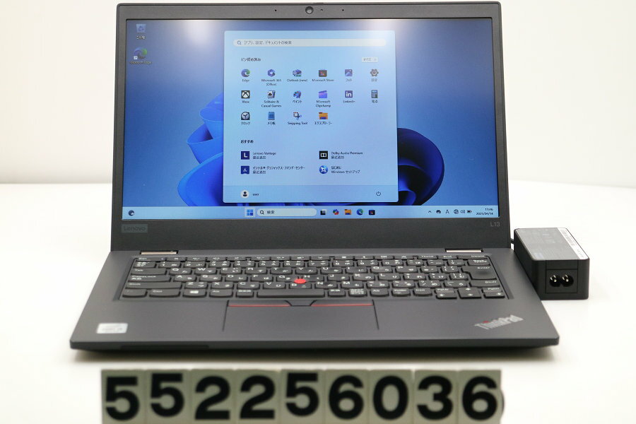 Lenovo ThinkPad L13 Core i3 10110U 2.1GHz/4GB/128GB(SSD)/13.3W/FWXGA(1366x768)/Win11【中古】【20250415】