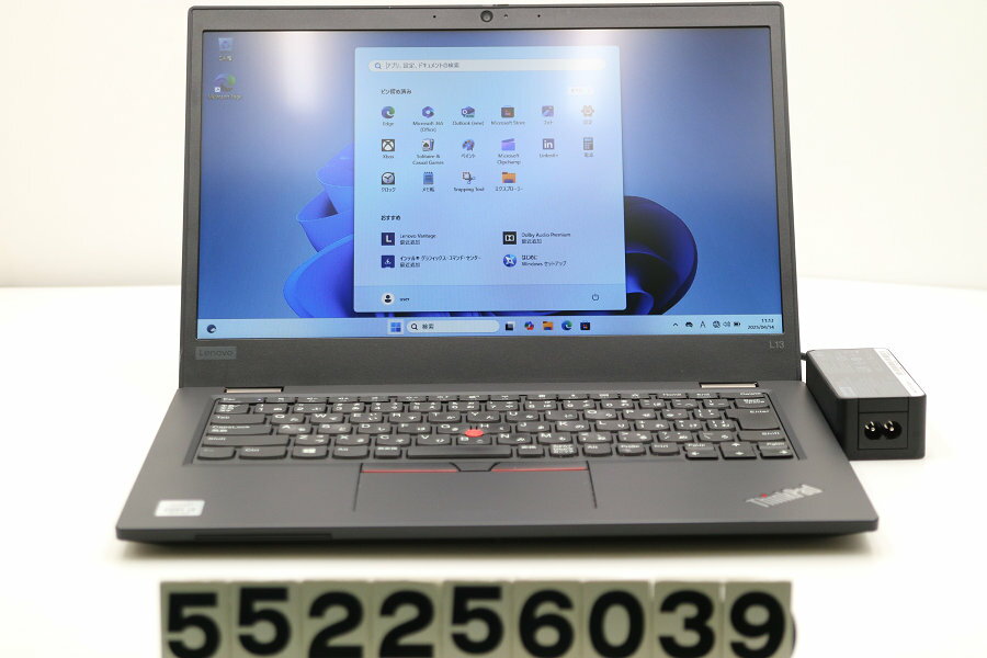 Lenovo ThinkPad L13 Core i3 10110U 2.1GHz/4GB/128GB(SSD)/13.3W/FWXGA(1366x768)/Win11【中古】【20250415】