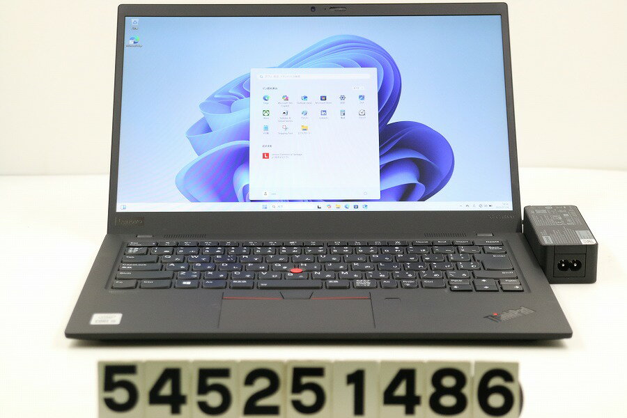 12 inches - Lenovo ThinkPad X1 Carbon 8th Gen Core i5 10210U 1.6GHz/8GB/256GB(SSD)/14W/FHD(1920x1080)/Win11【中古】【20250730】