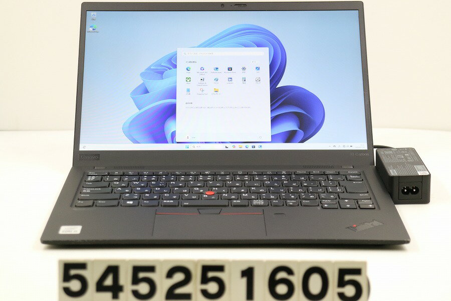Lenovo ThinkPad X1 Carbon 8th Gen Core i5 10210U 1.6GHz/8GB/256GB(SSD)/14W/FHD(1920x1080)/Win11【中古】【20250730】