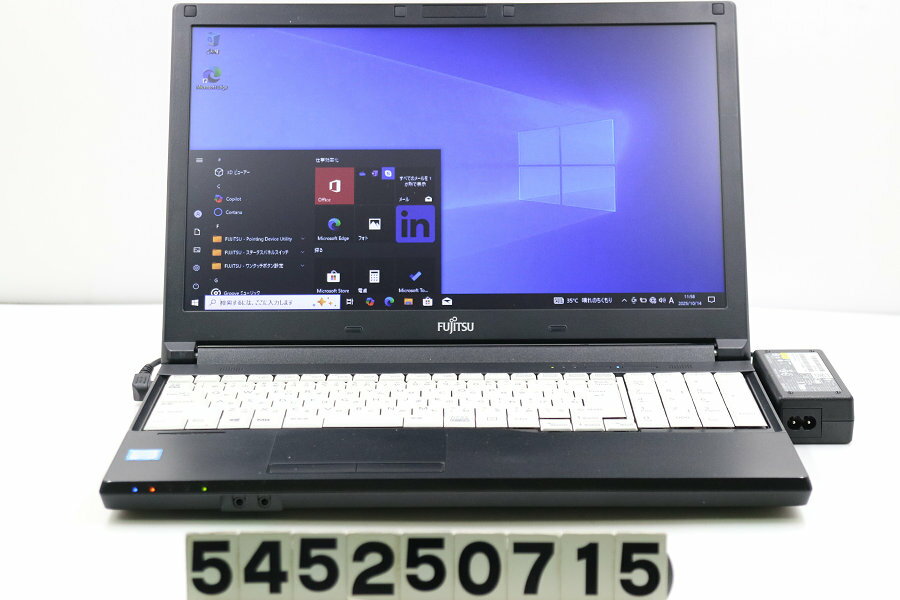 富士通 LIFEBOOK A576/TX Core i5 6300U 2.4GHz/8GB/256GB(SSD)/Multi/15.6W/FWXGA(1366x768)/Win10【中古】【20251016】