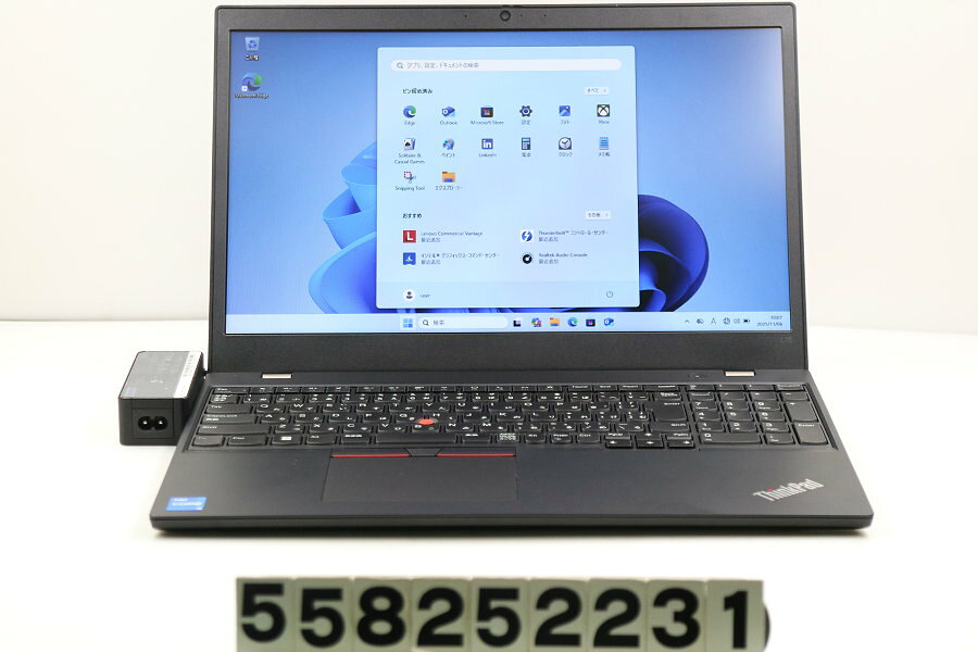 Lenovo ThinkPad L15 Gen2 Core i5 1135G7 2.4GHz/8GB/256GB(SSD)/15.6W/FWXGA(1366x768)/Win11【中古】【20251111】