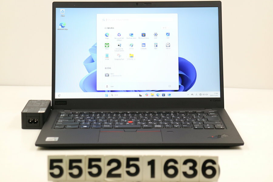 FRONTIER - Lenovo ThinkPad X1 Carbon 8th Gen Core i5 10210U 1.6GHz/8GB/256GB(SSD)/14W/FHD(1920x1080)/Win11【中古】【20251204】