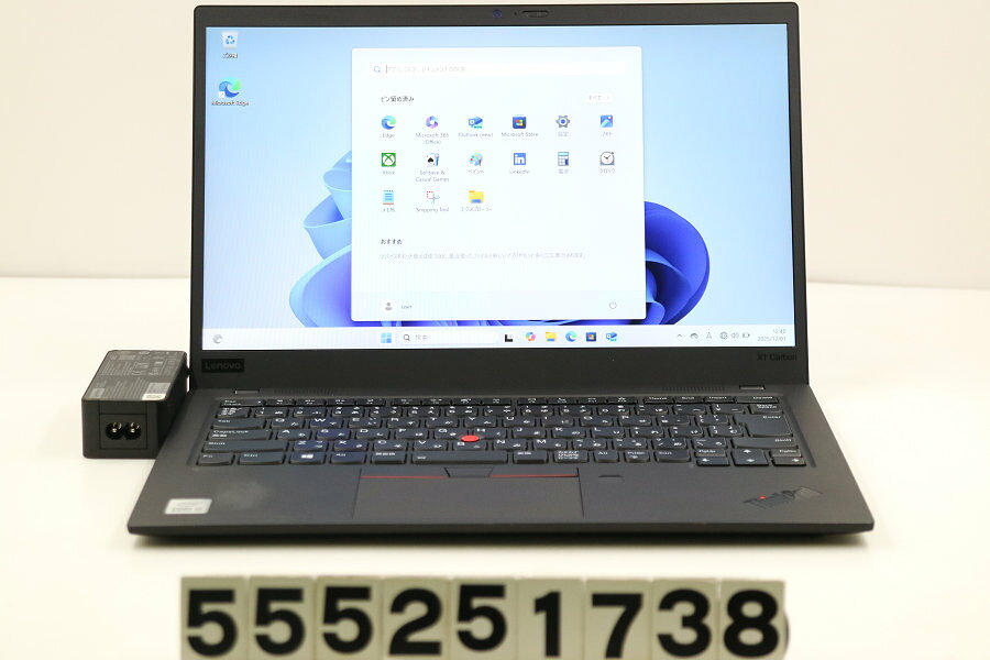 Lenovo ThinkPad X1 Carbon 8th Gen Core i5 10210U 1.6GHz/8GB/256GB(SSD)/14W/FHD(1920x1080)/Win11【中古】【20251204】