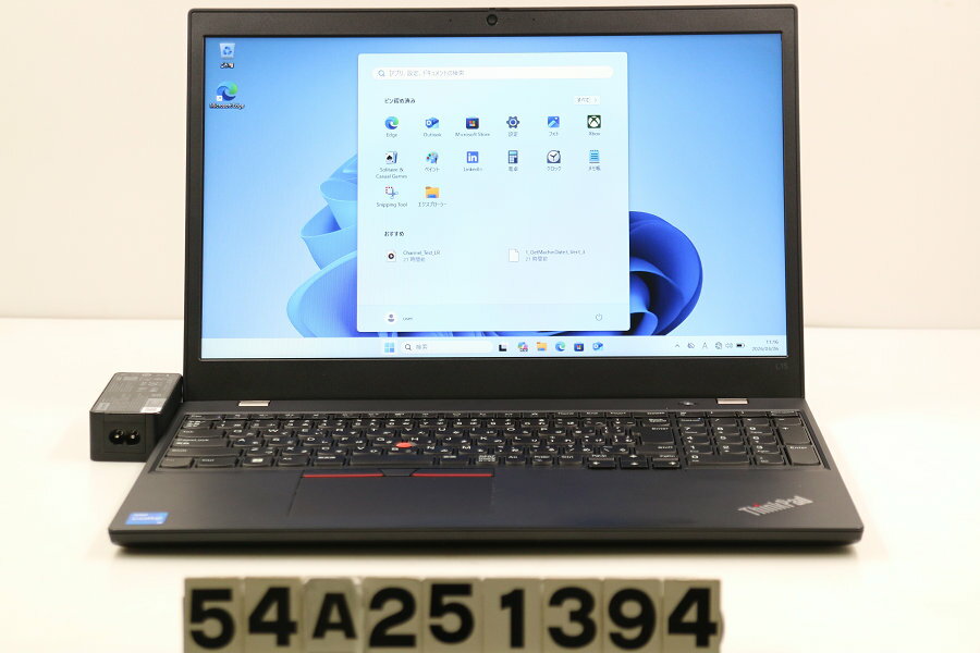 MOUSE COMPUTER - Lenovo ThinkPad L15 Gen2 Core i5 1135G7 2.4GHz/8GB/256GB(SSD)/15.6W/FWXGA(1366x768)/Win11【中古】【20260401】
