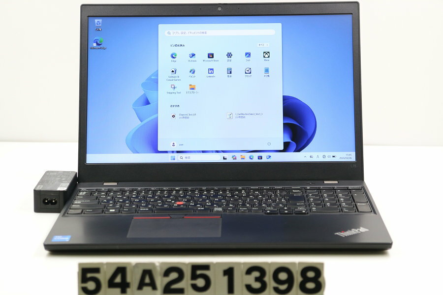 DELL - Lenovo ThinkPad L15 Gen2 Core i5 1135G7 2.4GHz/8GB/256GB(SSD)/15.6W/FWXGA(1366x768)/Win11【中古】【20260401】