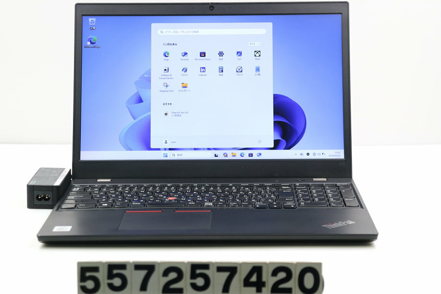 15 inches - Lenovo ThinkPad L15 Gen1 Core i5 10210U 1.6GHz/8GB/256GB(SSD)/15.6W/FWXGA(1366x768)/Win11【中古】【20260424】