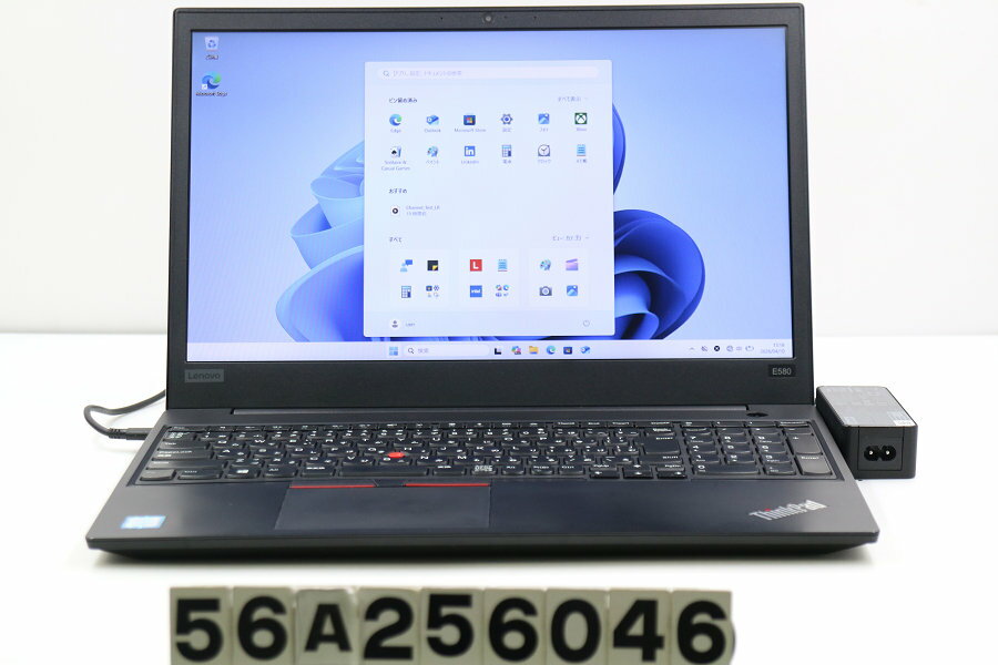 FUJITSU - Lenovo ThinkPad E580 Core i5 8250U 1.6GHz/8GB/256GB(SSD)/15.6W/FHD(1920x1080)/Win11【中古】【20260415】