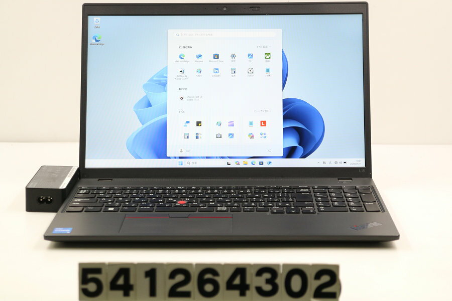 15 inches - Lenovo ThinkPad L15 Gen3 Core i5 1235U 1.3GHz/8GB/256GB(SSD)/15.6W/FHD(1920x1080)/Win11【中古】【20260513】