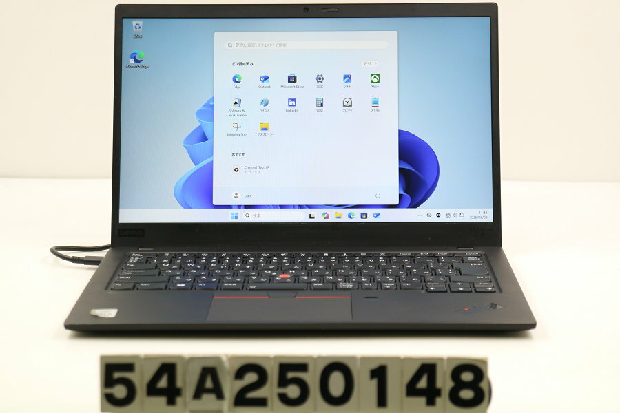 DELL - Lenovo ThinkPad X1 Carbon 7th Gen Core i5 10210U 1.6GHz/8GB/256GB(SSD)/14W/FHD(1920x1080)/Win11【中古】【20260513】
