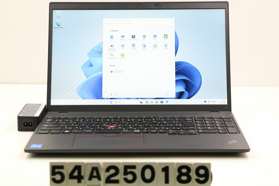 15 inches - Lenovo ThinkPad L15 Gen3 Core i5 1235U 1.3GHz/8GB/256GB(SSD)/15.6W/FHD(1920x1080)/Win11【中古】【20260513】