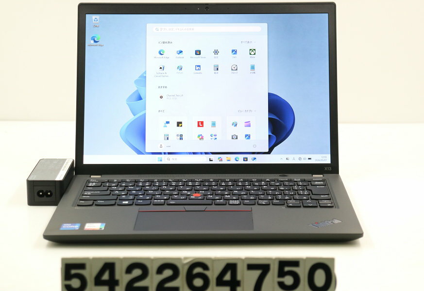 12 inches - Lenovo ThinkPad X13 Gen2 Core i7 1165G7 2.8GHz/16GB/128GB(SSD)/13.3W/WUXGA(1920x1200)/Win11【中古】【20260508】