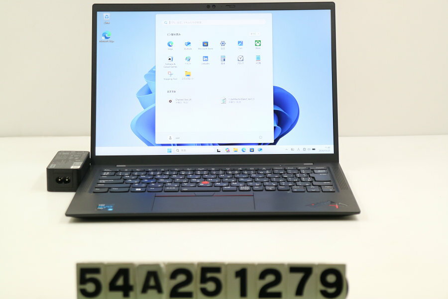 13 inches - Lenovo ThinkPad X1 Carbon 9th Gen Core i5 1135G7 2.4GHz/8GB/256GB(SSD)/14W/WUXGA(1920x1200)/Win11【中古】【20260527】