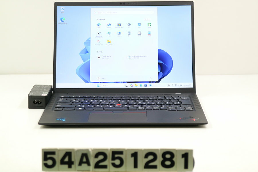 13 inches - Lenovo ThinkPad X1 Carbon 9th Gen Core i5 1135G7 2.4GHz/8GB/256GB(SSD)/14W/WUXGA(1920x1200)/Win11【中古】【20260527】