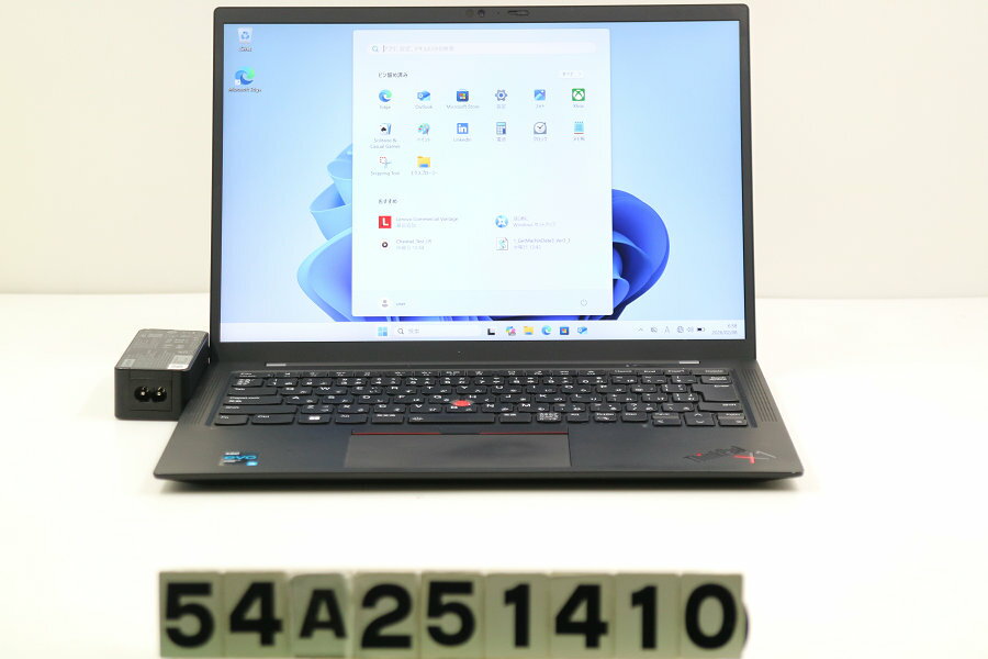 17 inches - Lenovo ThinkPad X1 Carbon 9th Gen Core i5 1135G7 2.4GHz/8GB/256GB(SSD)/14W/WUXGA(1920x1200)/Win11【中古】【20260527】
