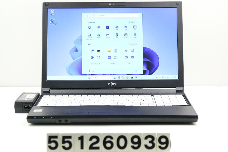 商品情報 No.551260939メーカー富士通商品名 型番・型名LIFEBOOK A5510/EX※FMVA8404SP仕様■基本スペック　・CPU：Core i3 10110U 2.1GHz(2コア4スレッド)　・メモリ：8192MB(8GB×1枚(空きスロット×1))　・HDD：256GB(SSD)　・VGA：オンボード　・DRIVE：DVDマルチ　・モニター：15.6インチワイドFWXGA(1366x768)　・その他機能：無線LAN Bluetooth USB3.0 HDMI Webカメラ 顔認証 テンキー付キーボード　・リカバリ：11 Pro 64bitリカバリ済(OS導入済)状態・動作状況■動作：中古動作品 ※液晶パネル面：確認した限り小傷あり ※液晶表示：確認した限り色ムラあり ※バッテリ状態：充電駆動可能 ※バッテリは保証対象外となります。外観■汚れ　・外装汚れ若干有り。■シール痕　・若干あり。■傷　・外装に使用に差し支えない擦り傷がございます。■その他　・中古品のため使用に差し支えない傷、汚れがある場合がございます。　・本体内外装は清掃しておりますが、多少の汚れが残っている可能性がございます。　・天板擦り傷 摩耗 パームレスト摩耗 タッチパッド摩耗 側面擦り傷 底面擦り傷あり　・キーボード特記事項：摩耗あり附属品■付属品(下記に記載の物以外は付属いたしません。また、写真に掲載の無い物は付属いたしません)　・ACアダプター対応情報-備考　・11 Pro 64bitリカバリ済(OS導入済)※リカバリ完了しておりますので、お届け後すぐにご利用頂けます。　・SSDは新品を使用しています。ご注意　・掲載中の商品について、一部の在庫は各地方のPCコンフル店頭でも展示、販売しています。　・搭載されたSSDやバッテリー等に関して、お問い合わせによる追加の状態確認(健康状態や残量等)は誠に申し訳ありませんが対応いたしておりません。　・店頭で展示している関係上、ごく稀に展示中の破損や付属品の欠損等が発生する場合がございます。その際には、当店よりお客さまにご連絡させていただきます。　・その場合、代替品をご提案させていただきます。ご提案商品がご注文者様の要件に添いません場合はキャンセル対応させて頂きます。　・PCコンフルの在庫に関しましては、同時発送およびサイズによりますが同梱発送を対応させて頂けます。但し在庫が複数拠点の場合、対応がかないません。