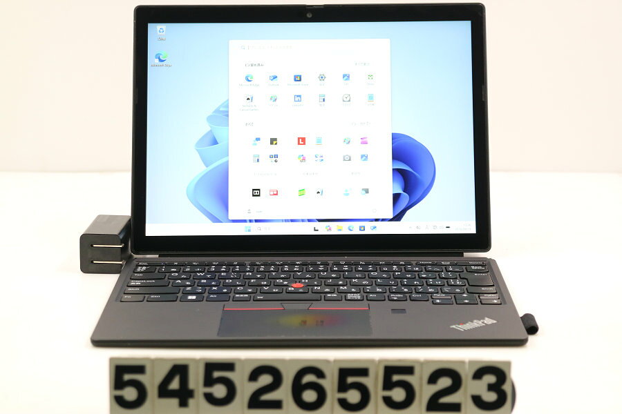 商品情報 No.545265523メーカーLenovo商品名 型番・型名ThinkPad X12 Detachable Gen1※20UVS2XQ00仕様■基本スペック　・CPU：Core i5 1130G7 1.1GHz(4コア8スレッド)　・メモリ：16384MB(変更不可)　・HDD：256GB(M.2 NVMe SSD)　・VGA：オンボード　・DRIVE：なし　・モニター：12.3インチワイドWUXGA+(1920x1280) タッチパネルグレア液晶　・その他機能：無線LAN Bluetooth USB3.0 Webカメラ 指紋認証 顔認証 USB(Type-C) nanoSIMスロット バックライト付キーボード　・リカバリ：11 Pro 64bitリカバリ済(OS導入済)状態・動作状況■動作：中古動作品 ※液晶パネル面：確認した限り小傷あり ※液晶表示：確認した限り目立つ表示不良なし ※バッテリ状態：充電駆動可能 ※バッテリは保証対象外となります。外観■汚れ　・外装汚れ若干有り。■シール痕　・若干あり。■傷　・外装に使用に差し支えない擦り傷がございます。■その他　・中古品のため使用に差し支えない傷、汚れがある場合がございます。　・本体内外装は清掃しておりますが、多少の汚れが残っている可能性がございます。　・天板擦り傷 摩耗 シール痕 側面擦り傷 パームレスト摩耗 タッチパッド摩耗 テカリ 塗装ハゲ 底面擦り傷 摩耗 シール痕あり　・キーボード特記事項：摩耗あり附属品■付属品(下記に記載の物以外は付属いたしません。また、写真に掲載の無い物は付属いたしません)　・ACアダプター　・タイプカバー対応情報-備考　・11 Pro 64bitリカバリ済(OS導入済)※リカバリ完了しておりますので、お届け後すぐにご利用頂けます。ご注意　・掲載中の商品について、一部の在庫は各地方のPCコンフル店頭でも展示、販売しています。　・搭載されたSSDやバッテリー等に関して、お問い合わせによる追加の状態確認(健康状態や残量等)は誠に申し訳ありませんが対応いたしておりません。　・店頭で展示している関係上、ごく稀に展示中の破損や付属品の欠損等が発生する場合がございます。その際には、当店よりお客さまにご連絡させていただきます。　・その場合、代替品をご提案させていただきます。ご提案商品がご注文者様の要件に添いません場合はキャンセル対応させて頂きます。　・PCコンフルの在庫に関しましては、同時発送およびサイズによりますが同梱発送を対応させて頂けます。但し在庫が複数拠点の場合、対応がかないません。