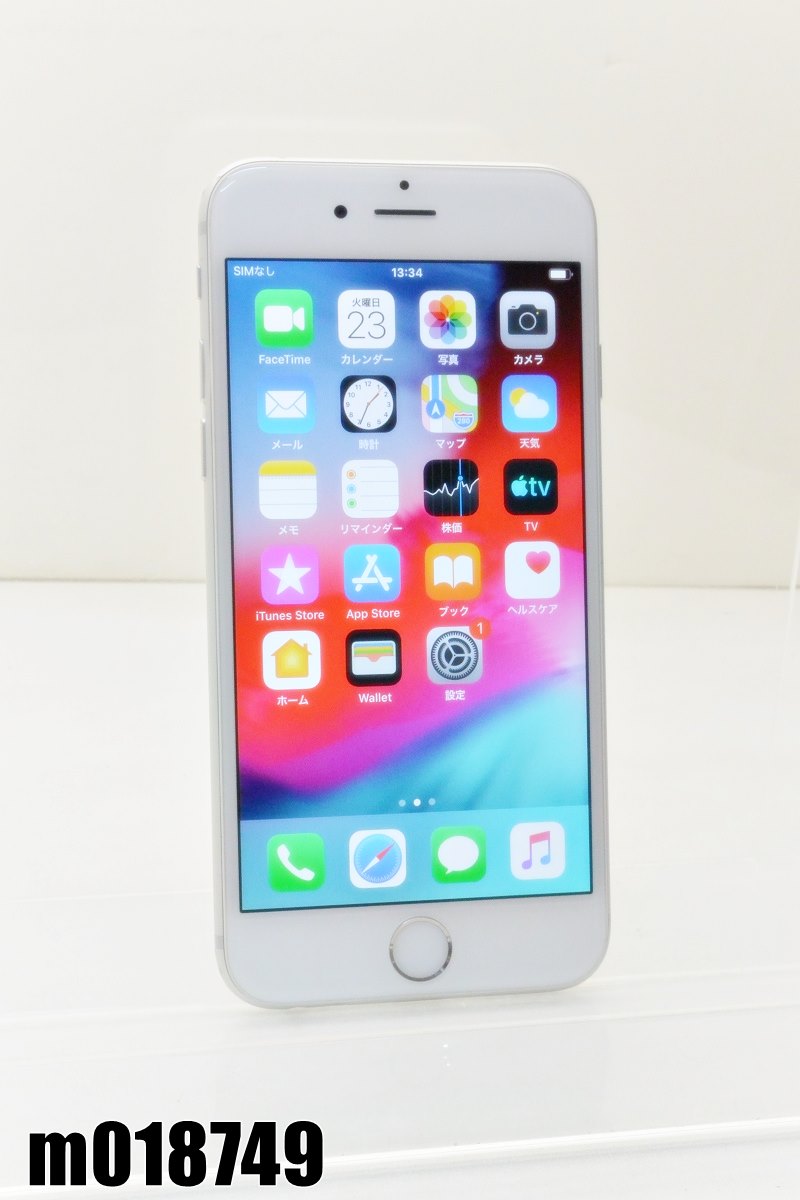 白ロム au SIMロックあり Apple iPhone6 16GB iOS12.5.7 Silver MG482J/A 初期化済 【m018749】【中古】【K20230523】