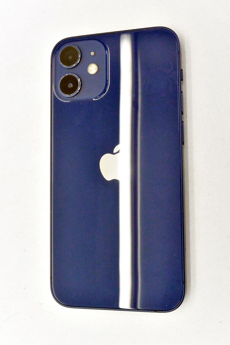 白ロム SIMフリー docomo SIMロック解除済 Apple iPhone12 mini 128GB iOS18.2 ブルー MGDP3J/A 初期化済 【m025500】【中古】【K20241228】