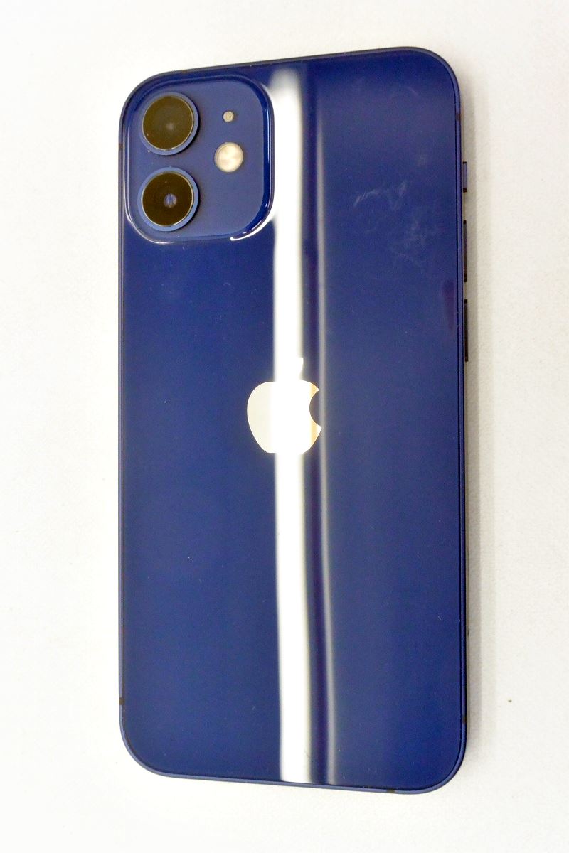白ロム SIMフリー docomo SIMロック解除済 Apple iPhone12 mini 128GB iOS18.3.1 ブルー MGDP3J/A 初期化済 【m026201】【中古】【K20250306】
